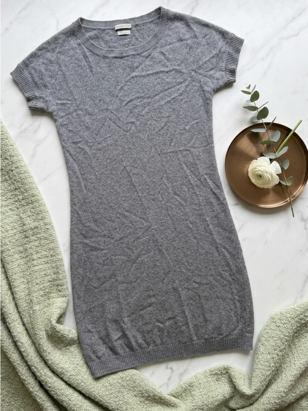 United Colors Of Benetton Gray Short-Sleeve Knit Tunic